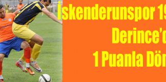 İskenderunspor 1967 Derince’den 1 Puanla Döndü