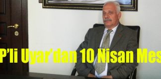 CHP’li Uyar’dan 10 Nisan Mesajı