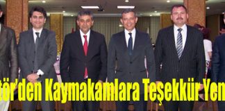 MKÜ Rektöründen Kaymakamlara Teşekkür Yemeği