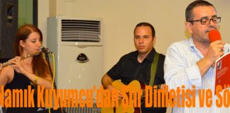 Şair Namık Kuyumcu’dan Şiir Dinletisi ve Söyleşi
