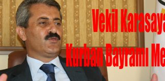 Karasayar; “Bayramlarda Barışmak Manevi Bir Yükümlülüktür”