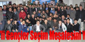 Sarıseki’de AKP’li Gençler Seçim Meşalesini Yaktılar