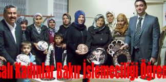 Hassalı Kadınlar Bakır İşlemeciliği Öğreniyor