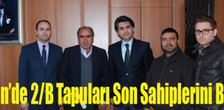 Belen’de 2/B Tapuları Son Sahiplerini Buldu