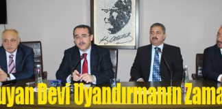 Ergin; “Uyuyan Devi Uyandırmanın Zamanı”