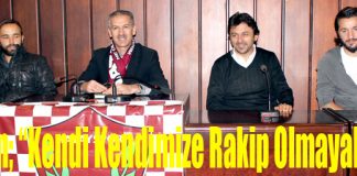 Ergin; “Kendi Kendimize Rakip Olmayalım!”
