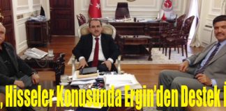 Altun, Hisseler Konusunda Bakan Ergin’den Destek İstedi