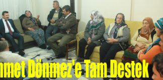 Ak Partili Mehmet Dönmez’e Tam Destek