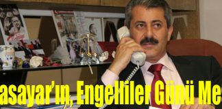 Karasayar, Engelliler Günü Nedeniyle Mesaj Yayınladı