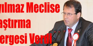 Eryılmaz Meclise Araştırma Önergesi Verdi