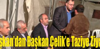 Çalışkan’dan SP İskenderun İlçe Başkanı Çelik’e Taziye Ziyareti