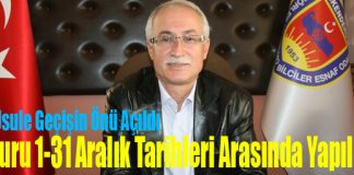 Başvuru 1-31 Aralık Tarihleri Arasında Yapılmalı!