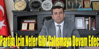 Özer; “Partim İçin Nefer Gibi Çalışmaya Devam Edeceğim”