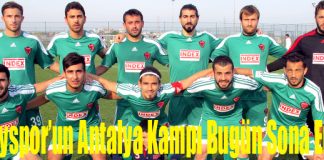 Hatayspor’un Antalya Kampı Bugün Sona Eriyor