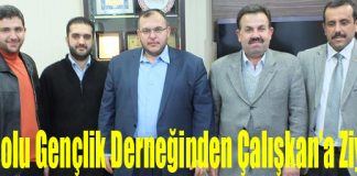 Anadolu Gençlik Derneğinden Çalışkan’a Ziyaret