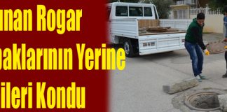 Çalınan Rogar Kapaklarının Yerine Yenileri Kondu