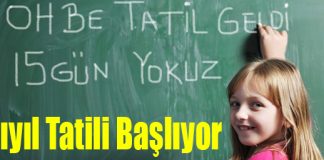 Yarıyıl Tatili Bugün Başlıyor