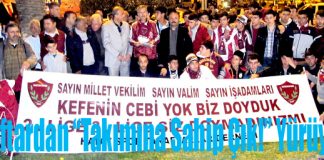 Taraftardan “Hatay Uyuma Takımına Sahip Çık!” Yürüyüşü
