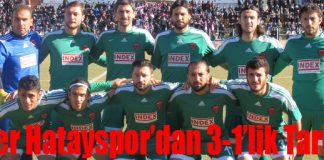 Lider Hatayspor’dan 3-1’lik Tarife!