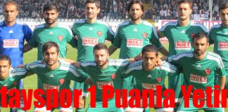 Hatayspor 1 Puanla Yetindi