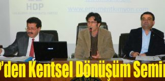 HDP’den Kentsel Dönüşüm Semineri