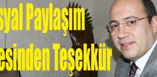 Sosyal Paylaşım Sitesinden Teşekkür