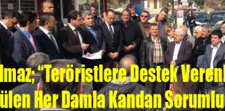 Eryılmaz; “Teröristlere Destek Verenler Dökülen Her Damla Kandan Sorumludur”