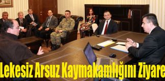 Vali Lekesiz Arsuz Kaymakamlığını Ziyaret Etti