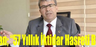 Ak Parti İskenderun İlçe Başkanı İbrahim Yaran; “57 Yıllık Hasret Bitti, İskenderun İktidarla Buluştu”