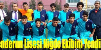 İskenderun Lisesi Niğde Ekibini Yendi:3-1