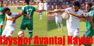Hatayspor Avantaj Kaybetti!