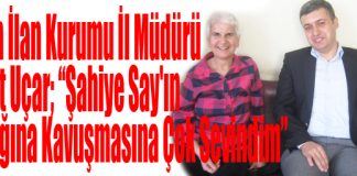 Hatay Basın İlan Kurumu Müdürü Murat Uçar; “Şahiye Say’ın Sağlığına Kavuşmasına Çok Sevindim”