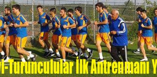 Mavi-Turunculular İlk Antrenmanı Yaptı