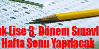 Açık Lise 3. Dönem Sınavları Bu Hafta Sonu Yapılacak