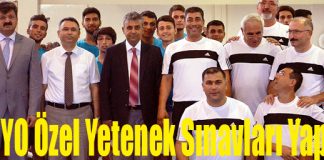 MKÜ Beden Eğitimi ve Spor Yüksekokulu Özel Yetenek Sınavları Yapıldı