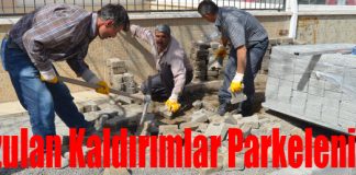 Kaldırımlar Parkeleniyor