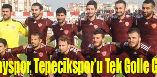 Hatayspor, Tepecikspor’u Tek Golle Geçti