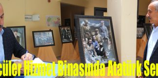 Gözcüler Hizmet Binasında Atatürk Sergisi