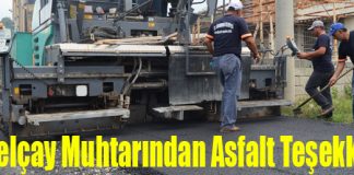 Güzelçay Muhtarından Asfalt Teşekkürü