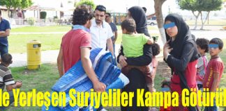 Sahile Yerleşen Suriyeliler Toplanıp Kampa Götürülüyor