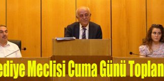 Belediye Meclisi Cuma Günü Toplanacak