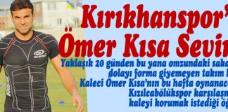 Kırıkhan’da Ömer Kısa Sevinci
