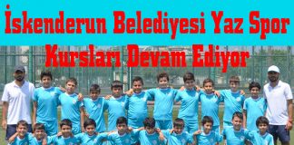 İskenderun Belediyesi Yaz Spor Kursları Devam Ediyor