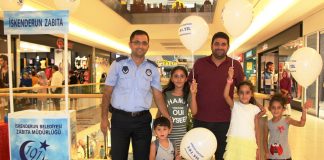 İskenderun Zabıtasından Çocuklara Balon Sürprizi