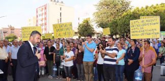 Payas’ta Su Sıkıntısı Protesto Edildi