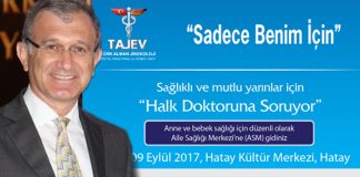 TAJEV, Hatay’da 2500 Kişiye Sağlık Taraması Yapacak