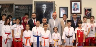 Sambo Sporcularından Başkan Seyfi Dingil’e Ziyaret