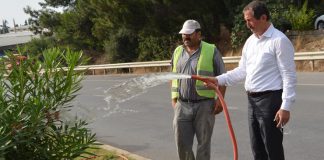 Belen’de Yol ve Parklarda Çiçekler Açtı