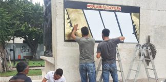 Kore Şehitler Anıtı İsim Levhaları, Parlatılarak Yerlerine Monte Edildi