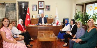 Başkan Seyfi Dingil Konuklarını Makamında Ağırladı